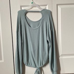 teal long sleeve